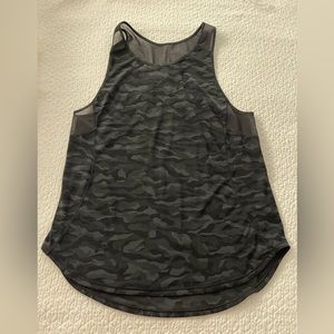 Lululemon mesh tank - black camo very good con…